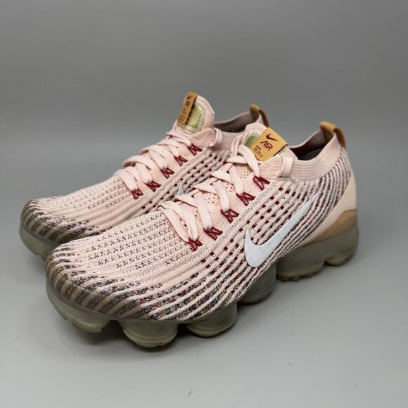 Nike Air VaporMax Flyknit 3 Womens Size 8 Pink Athletic Running Shoes Sneakers - Picture 3 of 9